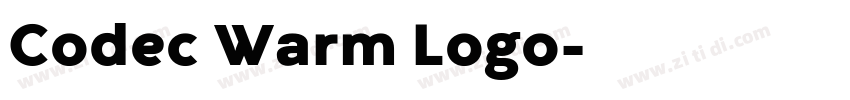 Codec Warm Logo字体转换